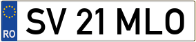 Trailer License Plate